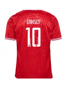 Dänemark Christian Eriksen #10 Heimtrikot EM 2024 Kurzarm